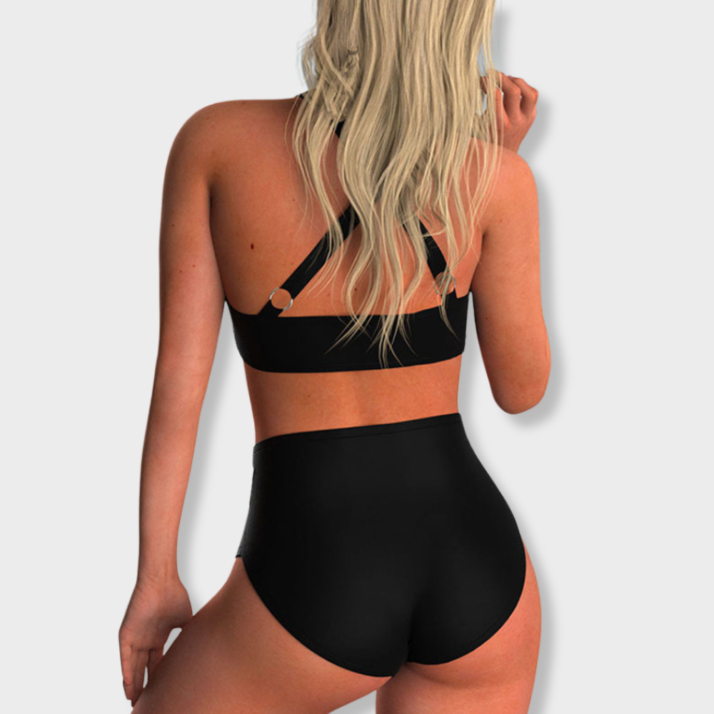 Wiktoria | Dwuczęściowy Komplet Bikini z Wysokim Stanem