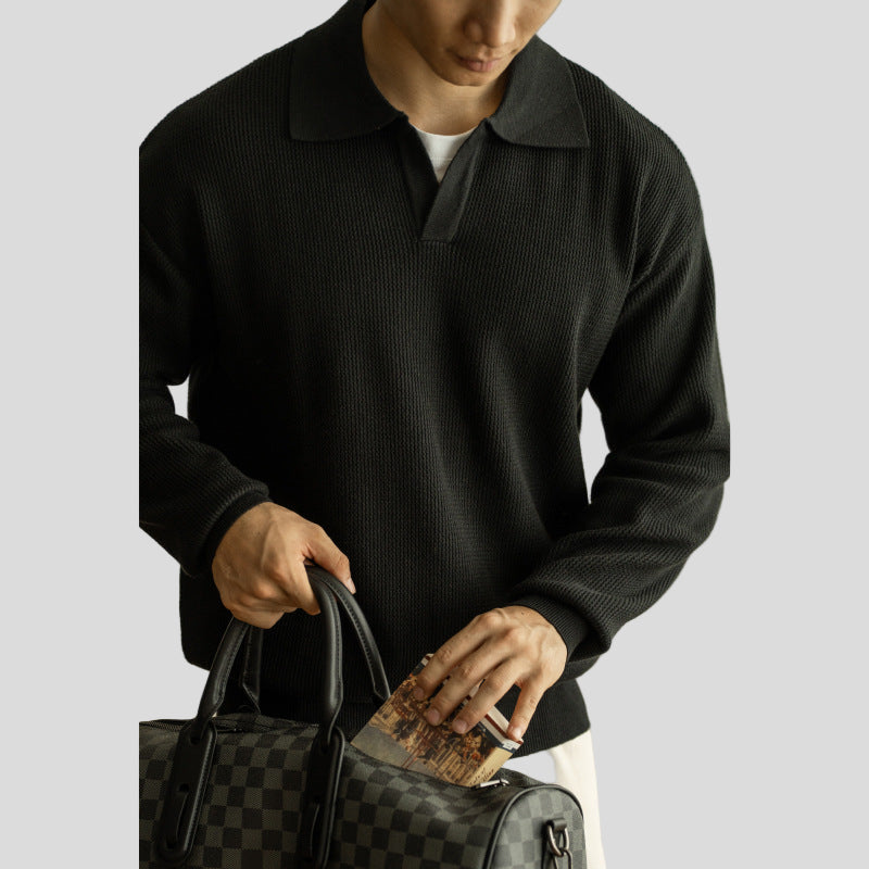 Bruno Sweter Polo Dzianinowy