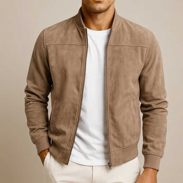 Adrian – Zamszowa kurtka bomber premium