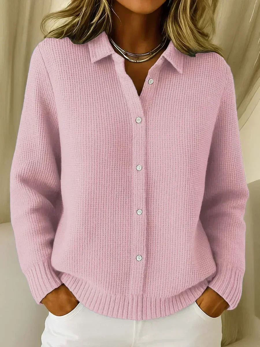 Camille™ | Sweter z guzikami z dzianiny o fakturze