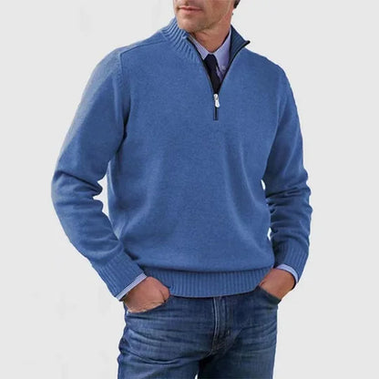 Matthew | Elegancki Pulower Męski z Półzamkiem