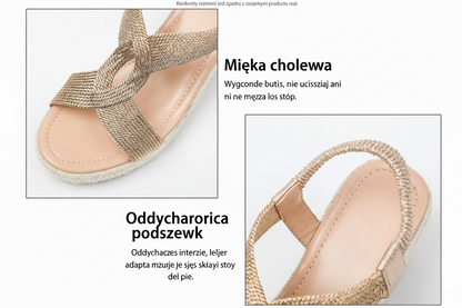 ROZALIA | Plecione koturny na lato