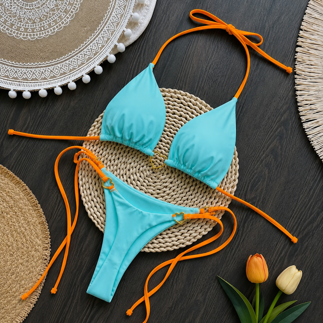 Sienna – dwuczęściowe bikini z ozdobnym sercem