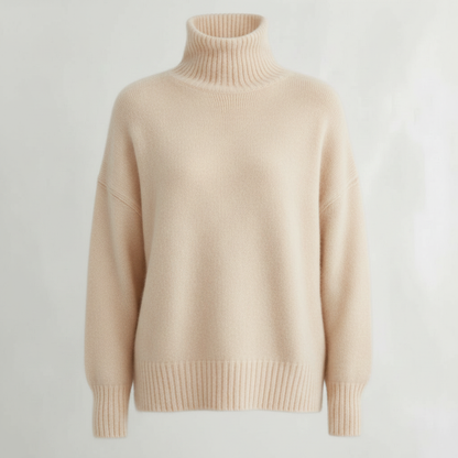 Damski Sweter | Długi Rękaw Golfowy Krój Pulower Top Dopasowanie
