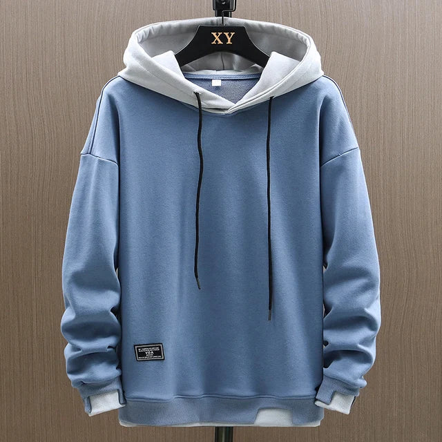 Jens | Męski dwukolorowy casualowy hoodie