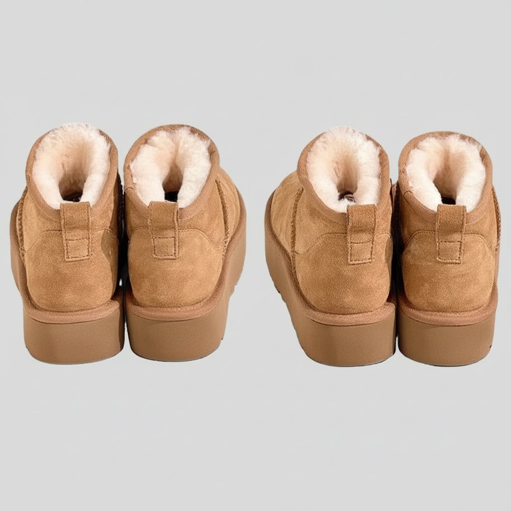 Buty Zamszowe z Podszyciem z Owczej Skóry (Do –40°C)