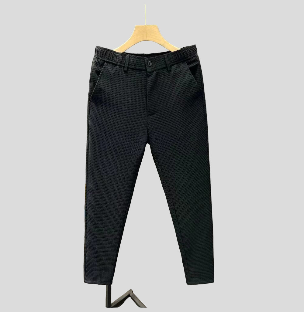 Noir Spodnie Waffle Knit