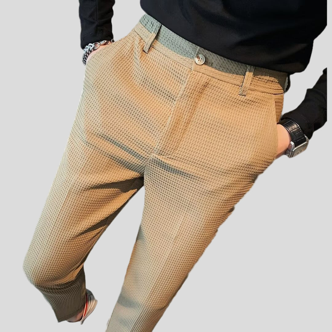 Noir Spodnie Waffle Knit
