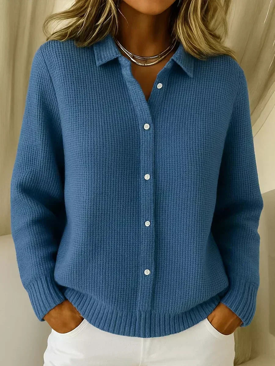 Camille™ | Sweter z guzikami z dzianiny o fakturze