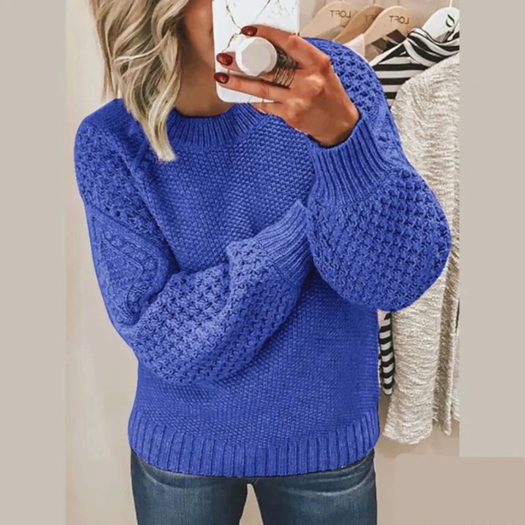 Damski sweter z grubym splotem – miękki, ciepły, oversize