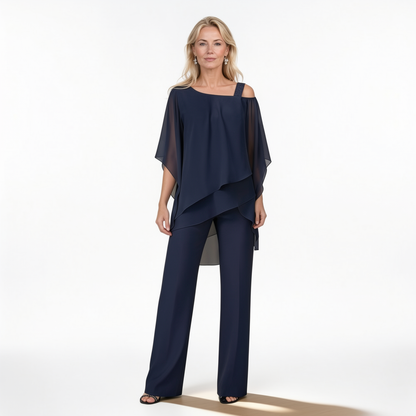 Clara | Elegancki Komplet Z Warstwową Bluzką