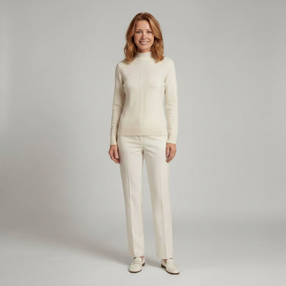 Evalina Elegancki Sweter z Golfem