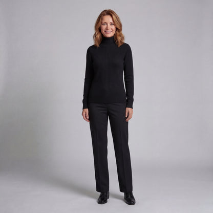 Evalina Elegancki Sweter z Golfem