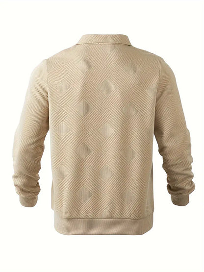 Oliver | Geometryczny Sweter Męski
