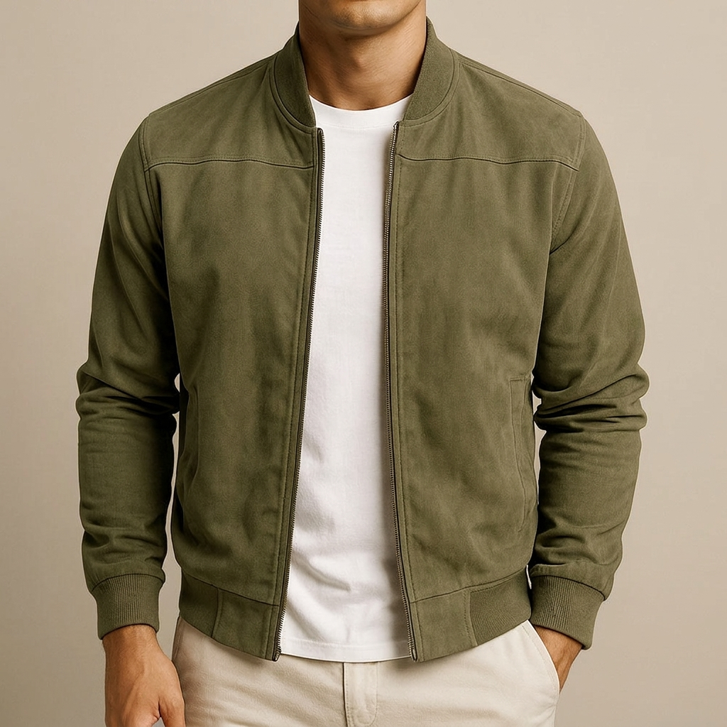 Adrian – Zamszowa kurtka bomber premium