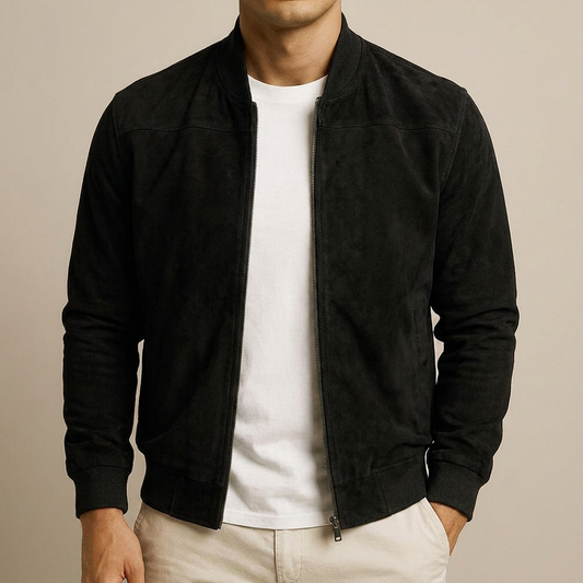 Adrian – Zamszowa kurtka bomber premium