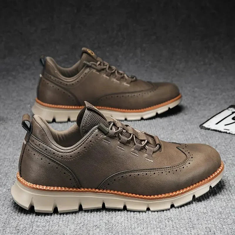 Tamás | MĘSKIE TRENDY JEDNOLITE SNEAKERY